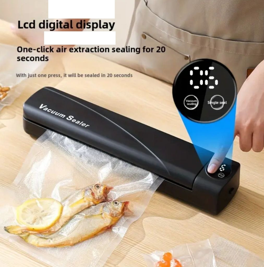 Scelleuse Sous Vide, Scelleuse à Vide avec Sacs de Fraîcheur جهاز تفريغ الهواء، جهاز تفريغ الهواء مع أكياس للحفاظ على النضارة،