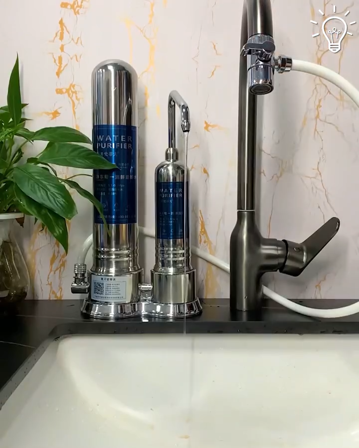 Filtre à eau en acier inoxydable Purificateur Filtration efficace فلتر تنقية المياه من الفولاذ المقاوم للصدأ ترشيح فعال