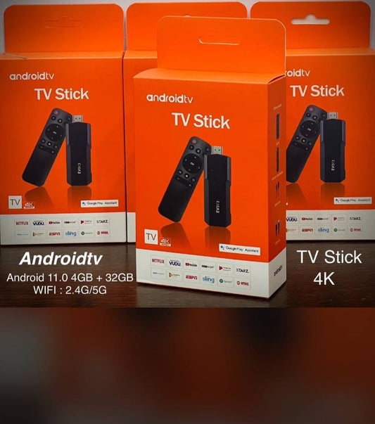 TV Stick androidtv 11.0 4GB plus 32GB WIFI 2.4G 5G