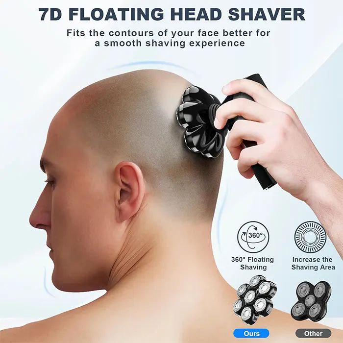 Super Head Shaver Electric Shaver MS-686 Grooming Kit