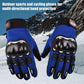 قفازات سباق واقية للمفاصل الصلبة تعمل باللمس للدراجات النارية Gants de moto tactiles, gants de course à protection renforcée pour écrans tactiles