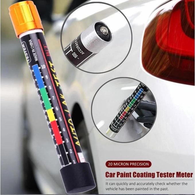 Stylo testeur d'épaisseur de peinture de voiture, compteur d'épaisseur,قلم اختبار سمك طلاء السيارة، مقياس السمك، مقياس تصادم السيارة
