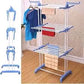 Grand sèche-linge pliable à 4niveaux avec roulettes مجفف ملابس كبير قابل للطي بأربع طبقات مع عجلات  مجفف ملابس كبير قابل للطي بأربع طبقات مع عجلات