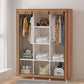 Wardrobe Model 88130130x45x175cm Storage خزانة ملابس متعددة الوظائف مصنوعة من قماش مقاوم للغبار