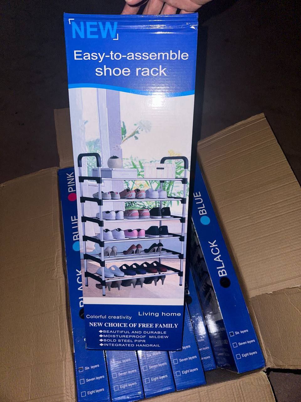 Etagere de chaussures Support de Chaussures 6 Niveaux رفوف أحذية، حامل أحذية مكون من 6 طبقات