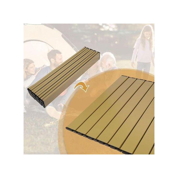 طاولة تخييم قابلة للطي تتسع لأربعة أشخاص، متعددة الاستخدامات للشاطئ والسفر  Table pliante de camping 4 personnes polyvalente la plage, les voyages