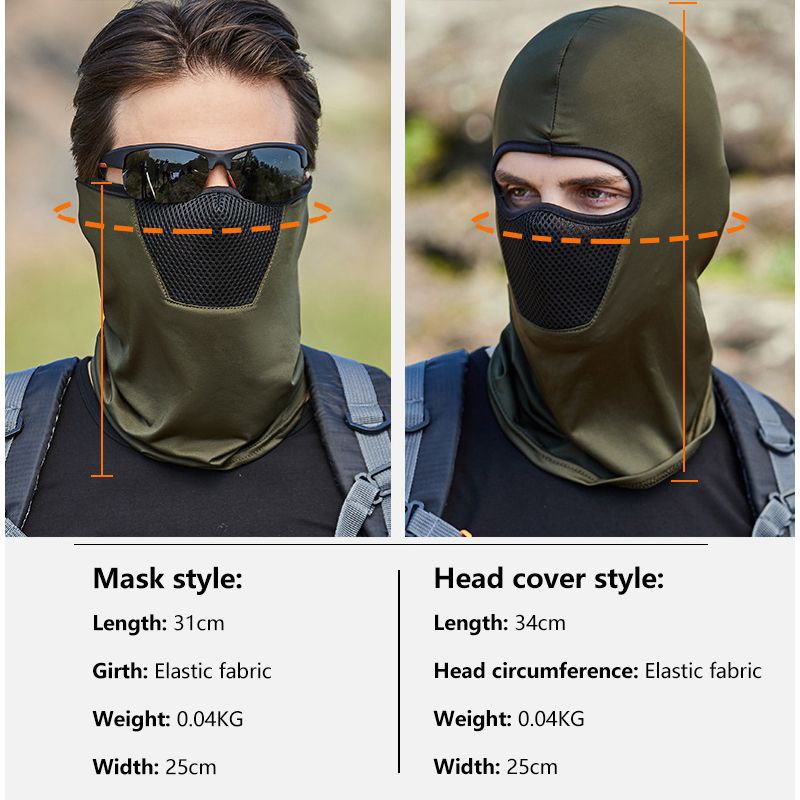 Masque écharpe masque de randonnée cyclisme pour homme قناع رجالي للمشي لمسافات طويلة وركوب الدراجات في الهواء الطلق وشاح قابل للتنفس
