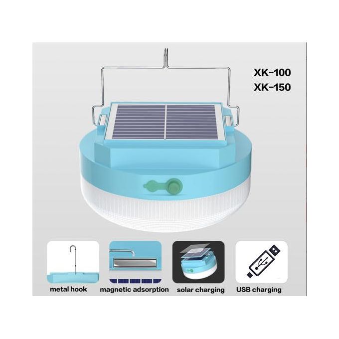 مصباح شمسي LED محمول دائري lampe solaire LED portable ronde de 100W