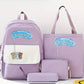 Sac dos scolaire 4pcs