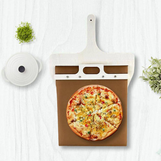 Pelle à Pizza Coulissante Portable Antiarina en Bois جداف متعدد الوظائف بمقبض