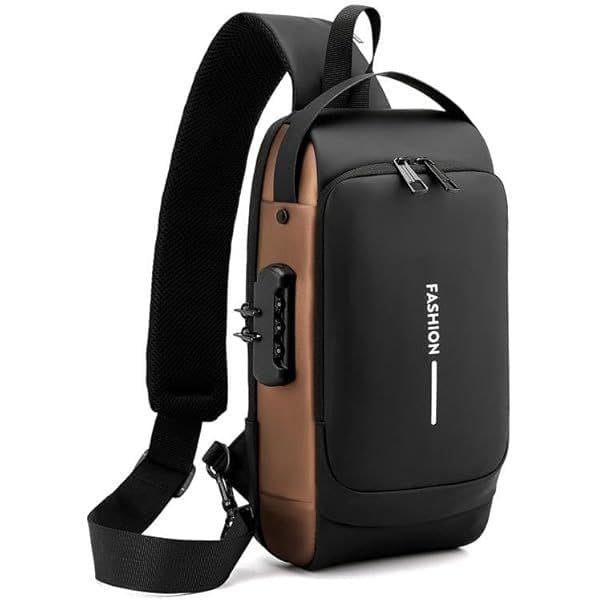 sac à bandoulière antivol imperméable حقيبة كتف مقاومة للماء ومضادة للسرقة