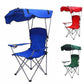 كرسي التخييم قابل للطي ومجهز بمظلة واقية Chaise de camping pliable et équipée d'un auvent de protection