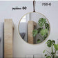 مرآة حائط دائرية بتصميم أنيق وبسيط، قطعة ديكور Miroir mural rond au design épuré et élégant pièce décorative