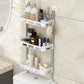 رف تخزين متعدد الوظائف للحمام بثلاثة مستويات Etagère de rangement multifonctionnelle à 3 niveaux pour salle de bain