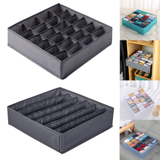 pack de 4 Boîtes de rangement pour sous-vêtement, pliable