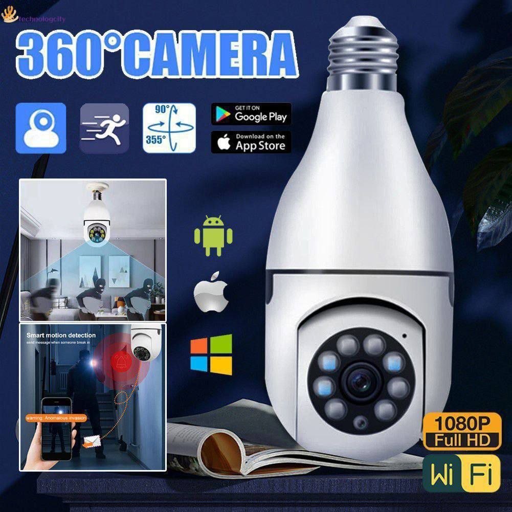 كاميرا مراقبة واي فاي على شكل مصباح كهربائي Caméra de surveillance Wi-Fi en forme d'ampoule