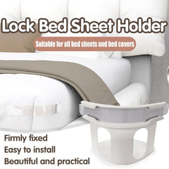 4Pcs Porte-drap de lit antidérapant حامل ملاءة سرير غير قابل للانزلاق