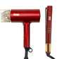 Sèche-cheveux Travel Dryer مجفف شعر للسفر من DSP موديل 80103A مع مكواة فرد الشعر