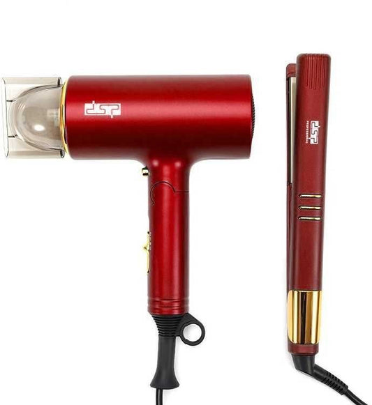 Sèche-cheveux Travel Dryer مجفف شعر للسفر من DSP موديل 80103A مع مكواة فرد الشعر