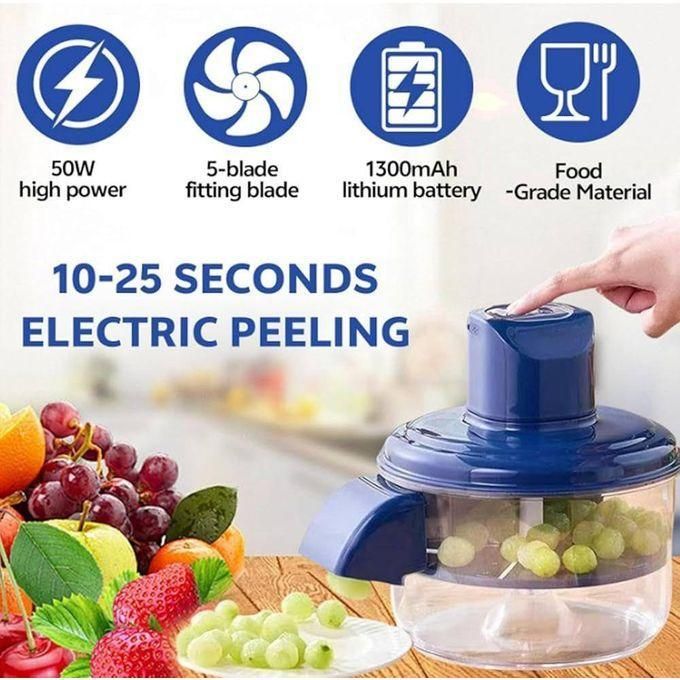 Éplucheur de fruits électrique automatique مقشرة فواكه كهربائية أوتوماتيكية، قابلة لإعادة الشحن