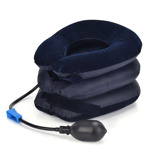 طوق عنق قابل للنفخ Collier cervical gonflable جهاز شد الرقبة القابل للنفخ لتخفيف آلام الرقبة