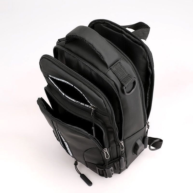 حقيبة ظهر للرجال على الصدر والكتف