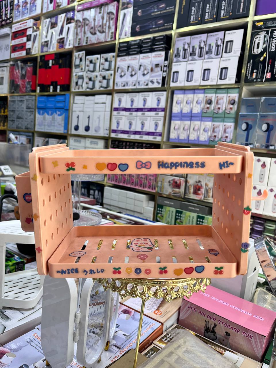 Support De Rangement De Bureau Double Couch رف تخزين مكتبي مزدوج الطبقات