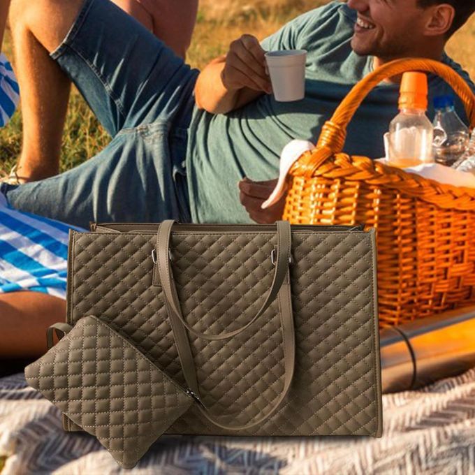 Sac à lunch isotherme pour femme حقيبة غداء نسائية معزولة مع حجرات متعددة الأغراض