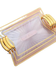 New Transparent ExquisiteLiving Room 3pcs Set Plate