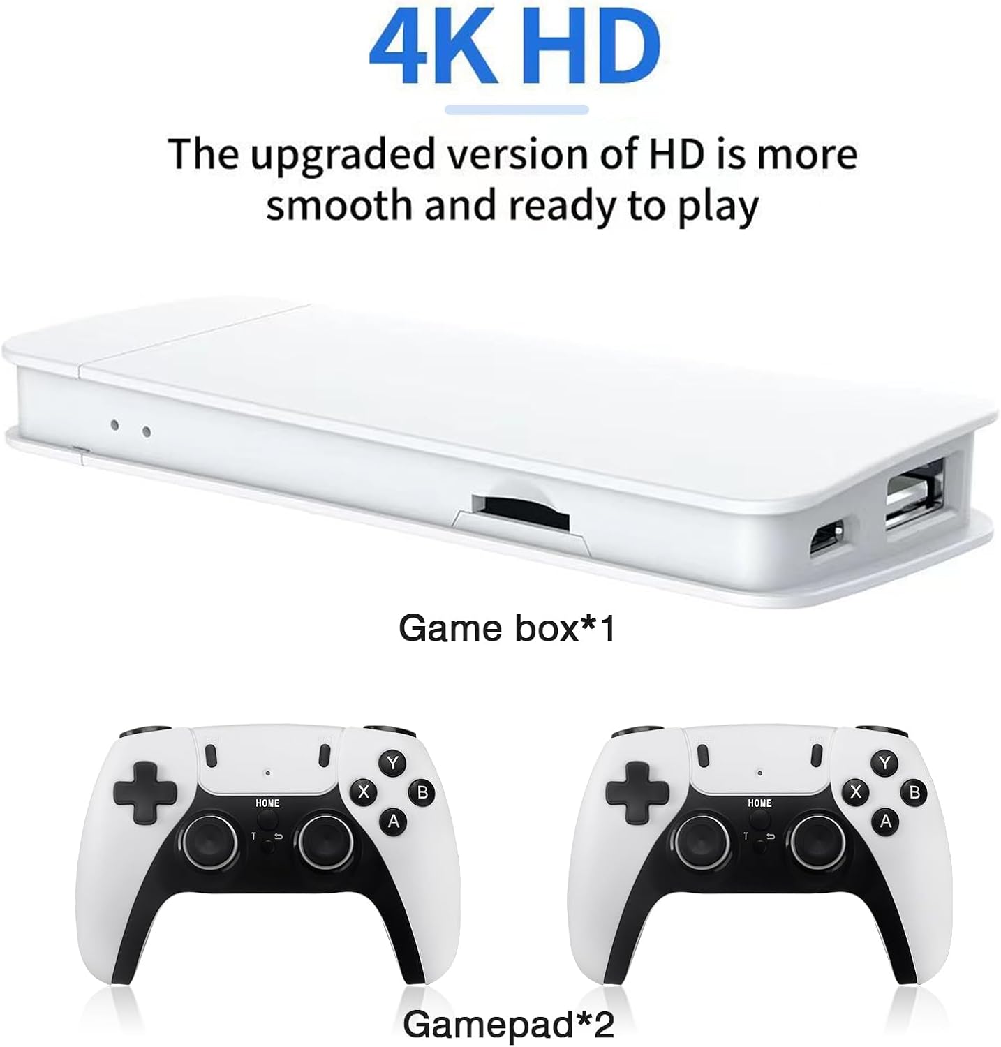 Console de jeu sans fil M15 Game Stick TV, manettes de jeu vidéo, plus de 30000 jeux rétro, sortie HD, deux joueurs pour PS1