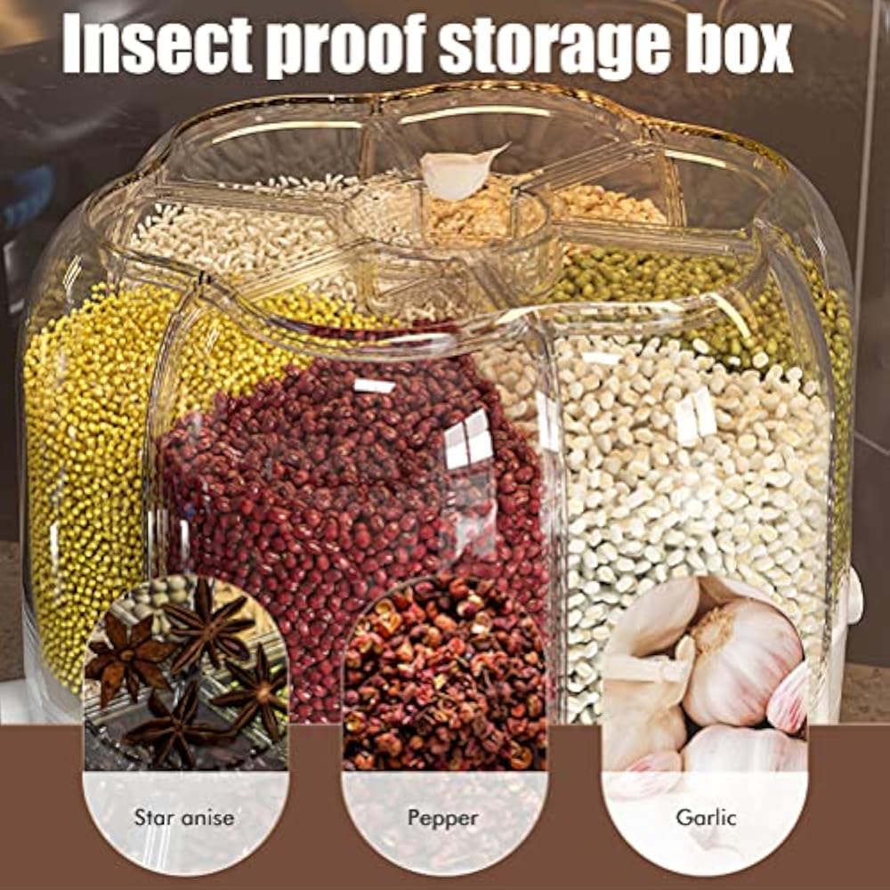 Distributeur alimentaire stockage cuisine pratique موزع طعام تخزين مطبخ عملي