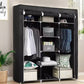 88130  Armoire de rangement pliable 130× 45×175cm خزانة ملابس لغرفة النوم، وحدة تخزين ملابس قماشية