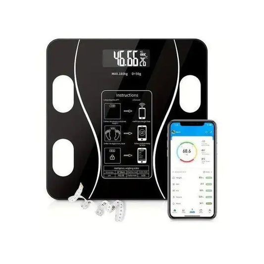 ميزان قياس تكوين الجسم المتصل بشاشة عرض على الهاتف الذكي Balance Bluetooth Haute Précision impédancemètre connectée