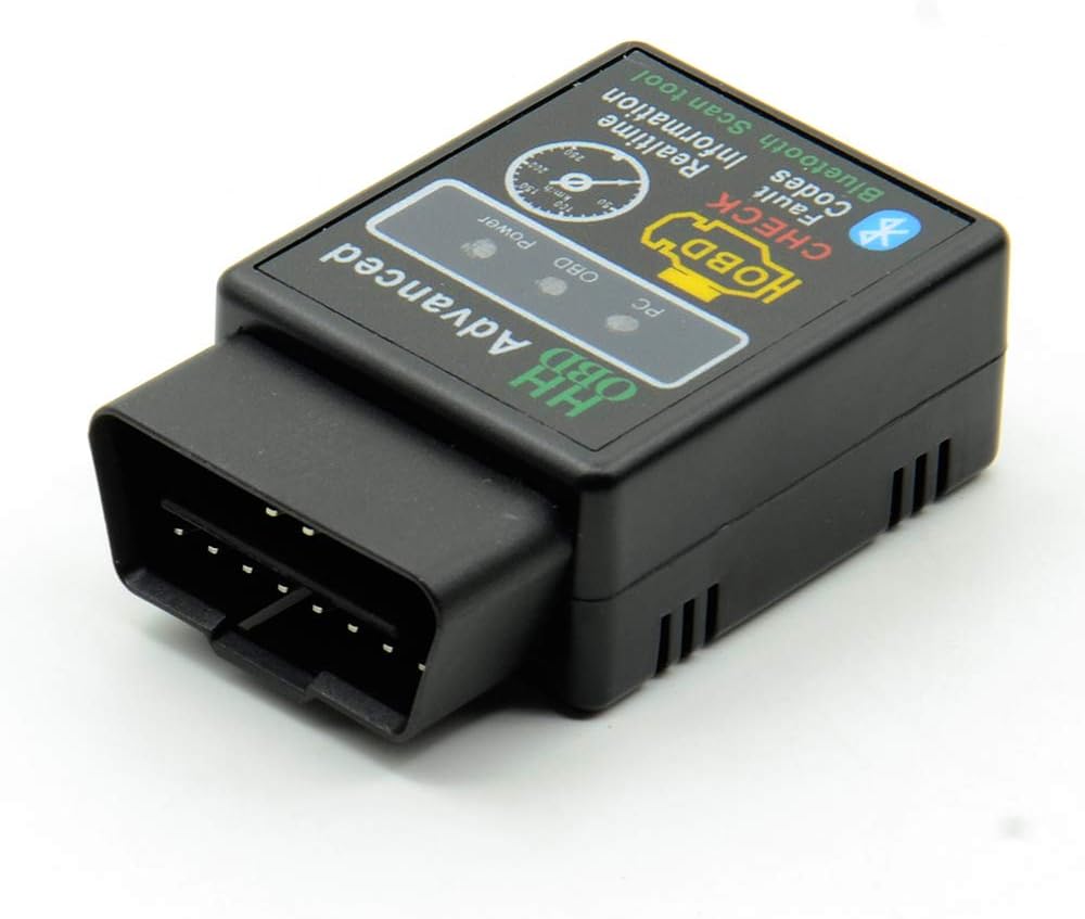 HH OBD2 Bluetooth جهاز فحص أعطال السيارات عبر الهاتف جهاز قراءة الأكواد OBD2 بتقنية البلوتوث