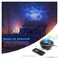 جهاز عرض محيطي مريح وزخرفي مع جهاز تحكم عن بعد ومكبر صوت بلوتوث Lampe LED Galaxy