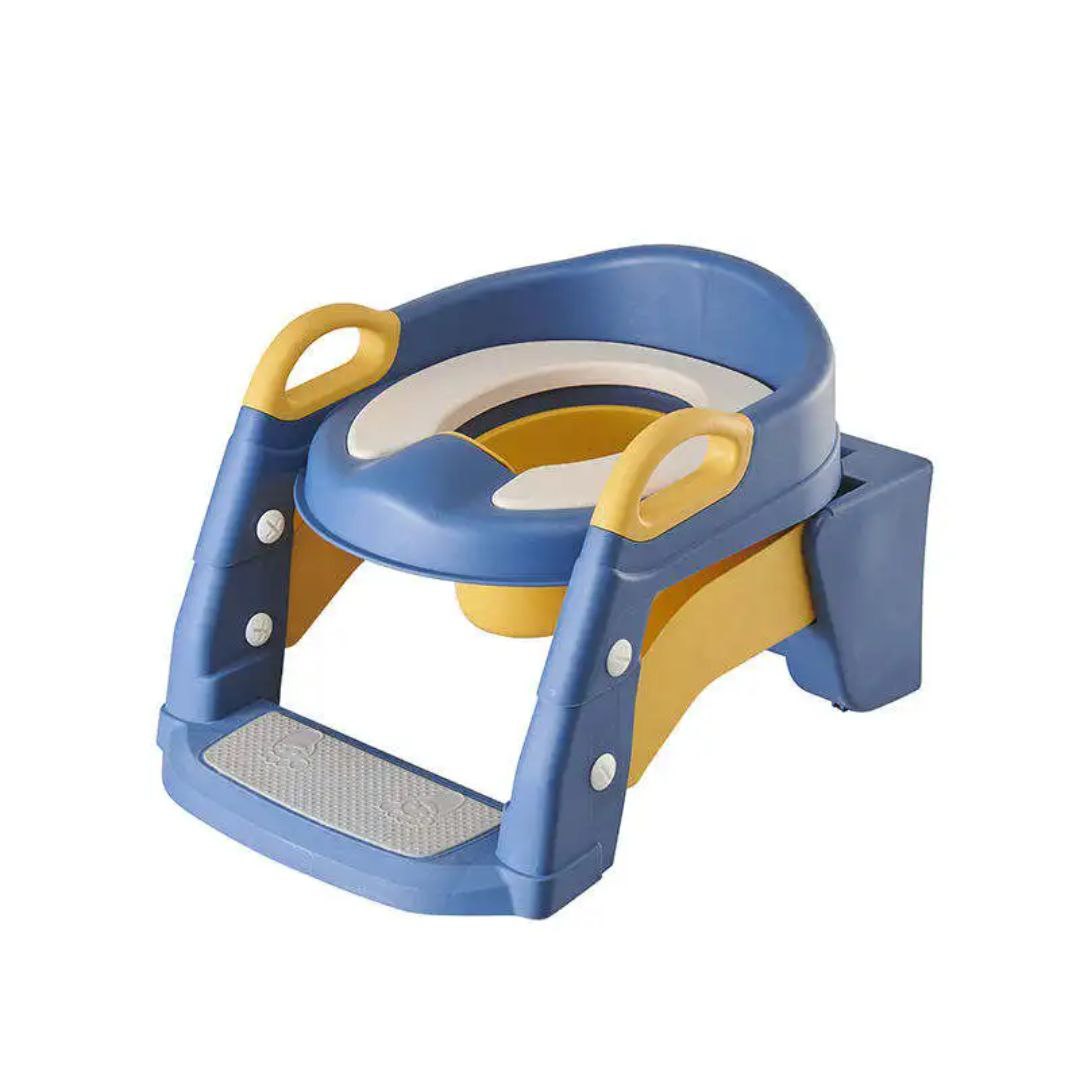 Siège de toilette à entraînement de pot pliable avec pas مقعد مرحاض قابل للطي للتدريب على استخدام المرحاض مع درجة