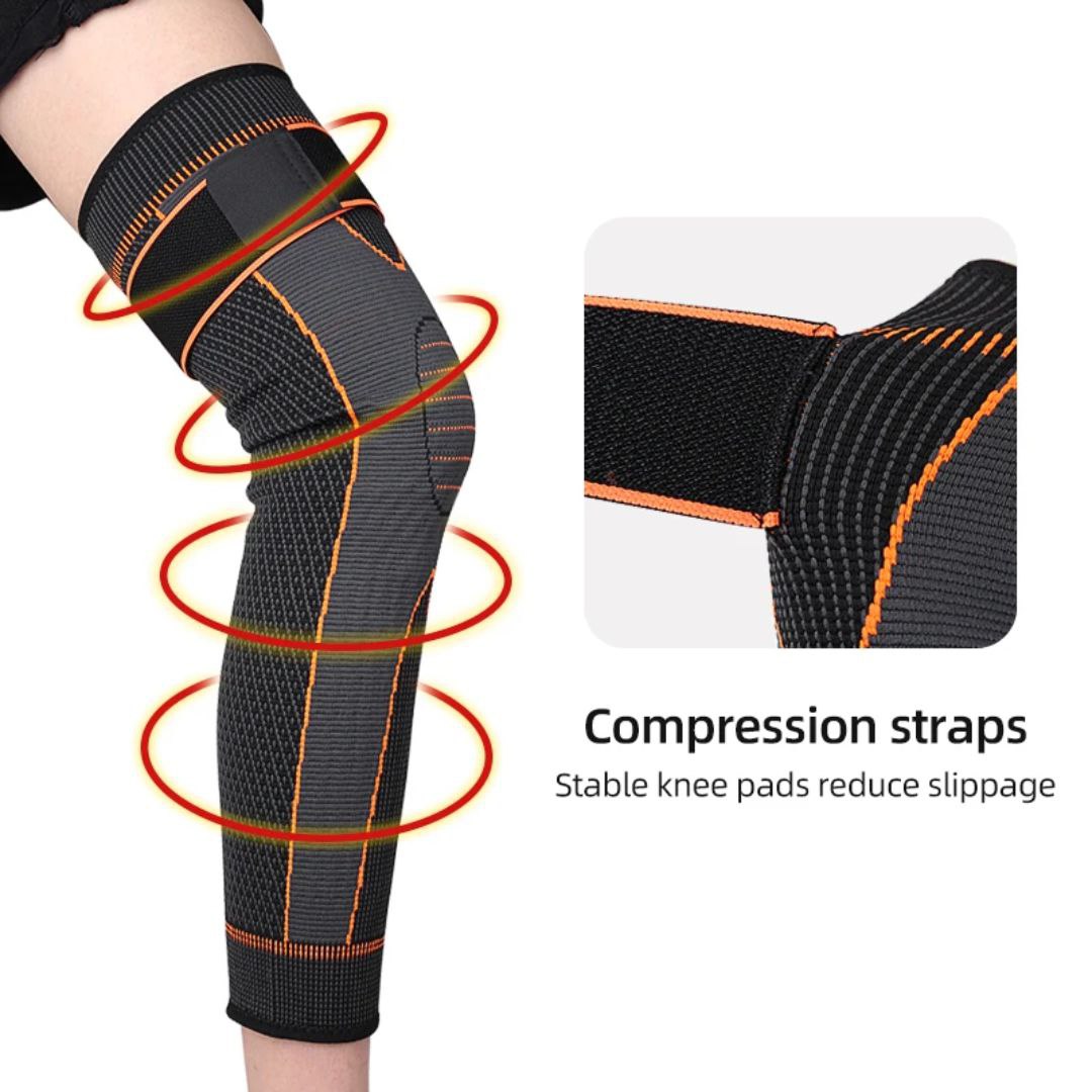Genouillère de Compression Longue Manchon de Protection pour la Jambe