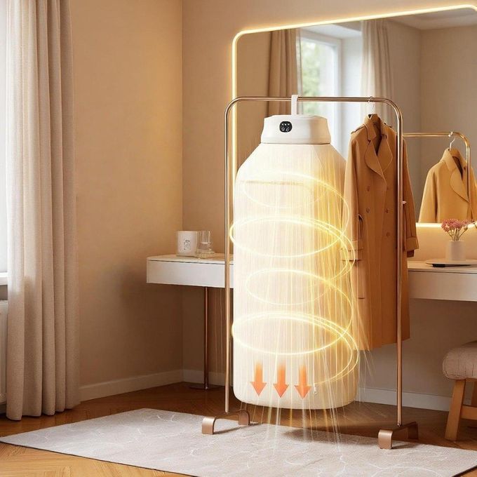 مجفف ملابس محمول، مجفف ملابس كهربائي قابل للطي sèche-linge électrique portable
