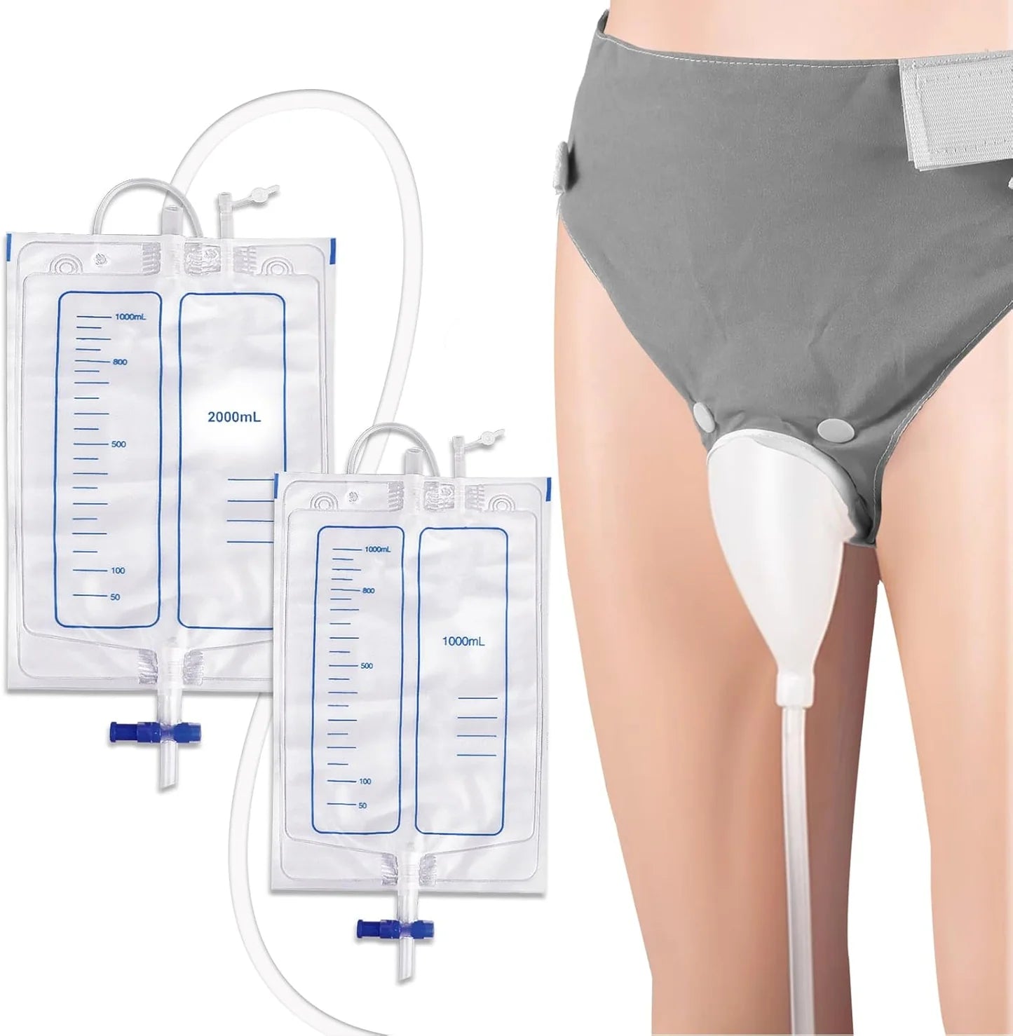جهاز تجميع بول قابل للارتداء للرجال Collecteur d'urine portable pour hommes avec capsule de recueil d'urine réutilisable en silicone