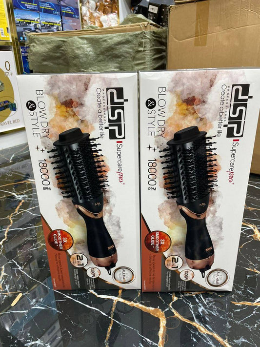 Blow dry and style 1300W brosse sèche-cheveux فرشاة الهواء الساخن مجفف الشعر الكهربائي