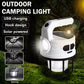 مصباح يدوي للتخييم يعمل بالطاقة الشمسية Lampe torche de camping solaire avec chargeur d'urgence rechargeable USB-C pour téléphones portables