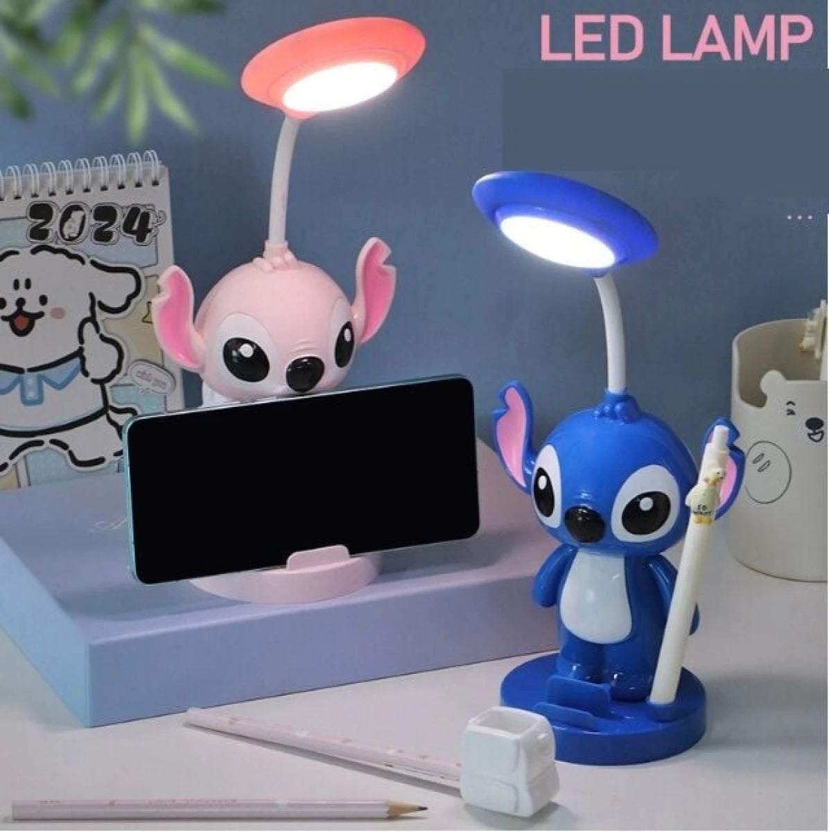 Lampe de table LED pour enfants Hero avec support pour téléphone مصباح طاولة LED للأطفال مزود بحامل للهاتف