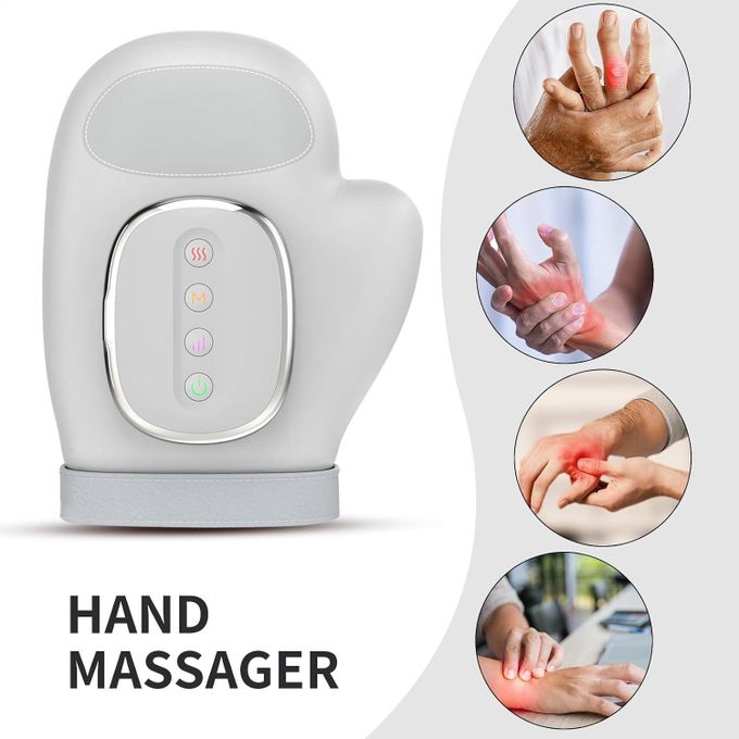 جهاز تدليك يدوي ذكي مزود بضغط الهواء والعلاج الحراري Masseur de Main Intelligent avec Compression d'Air et Thérapie par Chaleur