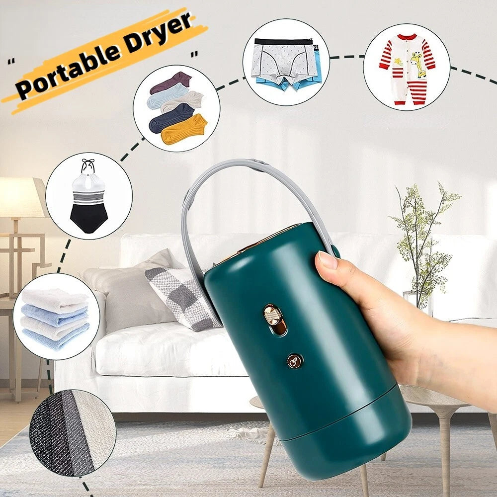 Sèche-linge portable mini avec sac à linge مجفف ملابس صغير محمول مع حقيبة ملابس