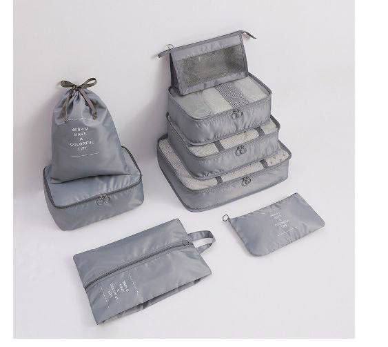 8 قطع من مكعبات التعبئة للحقائب، حقيبة تخزين أمتعة محمولة 8 PCS Cubes d'emballage for valises Sac de rangement de bagages