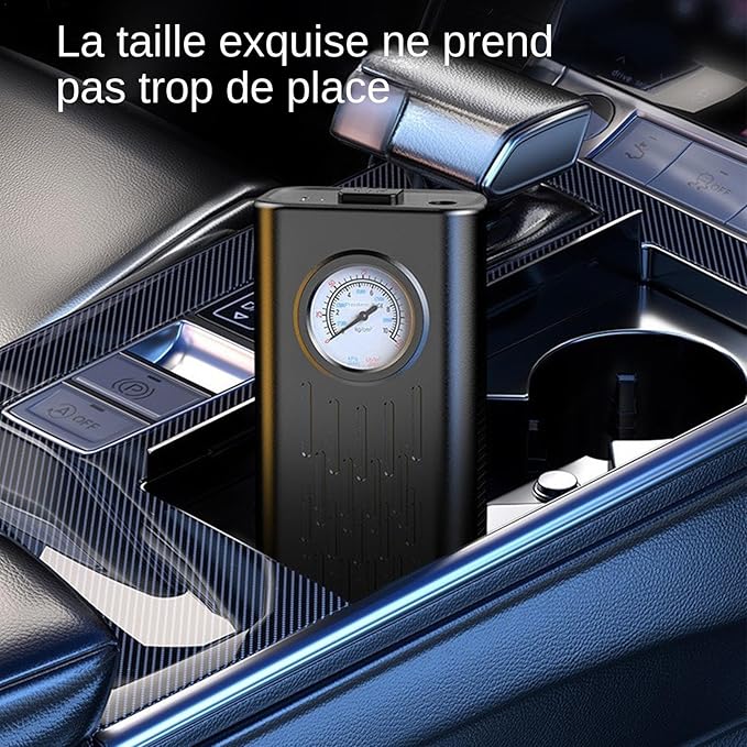 Gonfleur de Pneus Portable ضاغط هواء محمول لاسلكي مضخة كهربائية بقوة 150 بي إس آي قابلة لإعادة الشحن عبر USB