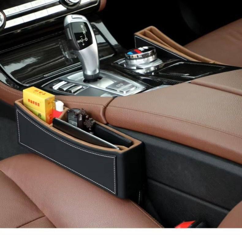 منظم سيارة أسود حجرة تخزين عملية بين المقاعد Organiseur de Voiture Noir Range-Objets Pratique entre Sièges