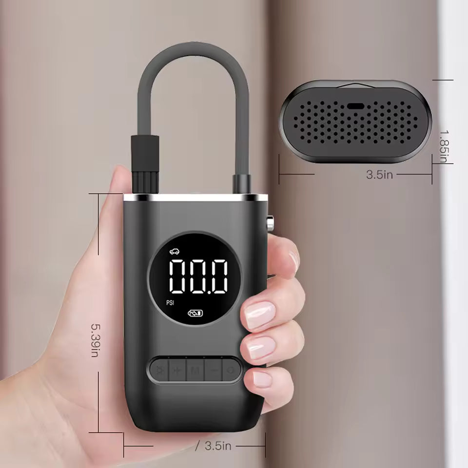 مضخة هواء كهربائية لاسلكية صغيرة محمولة للسيارة والدراجة النارية والدراجة الهوائية والبالون Mini pompe à Air électrique Portable sans fil, pour voiture, moto, vélo, ballon