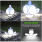 Lampe de garage solaire, lampe LED pliable et modulable مصباح كراج يعمل بالطاقة الشمسية، مصباح LED قابل للطي والتشكيل