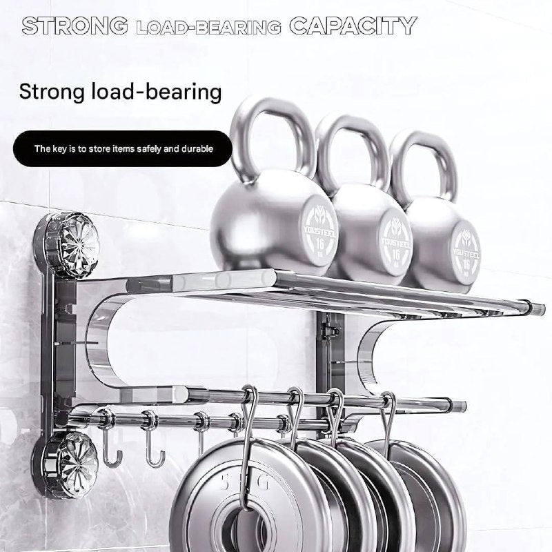 Suction cup multi pole towel drying rack